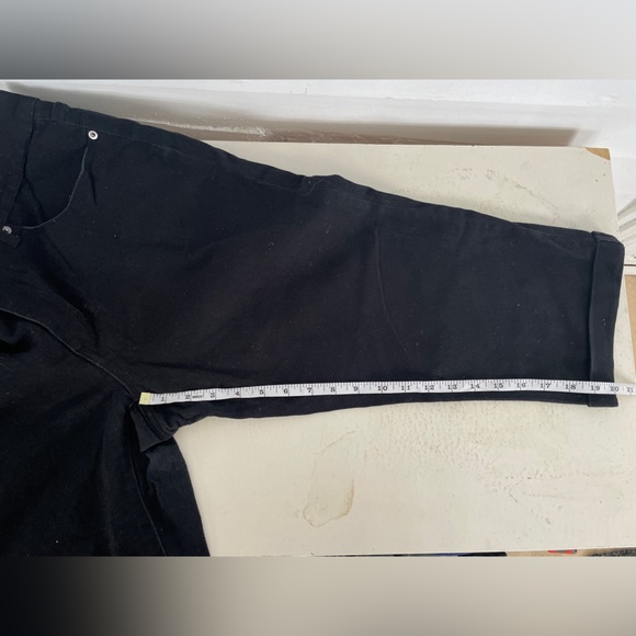 4/25 Black Time & Tru Cuffed Jean Capris - Picture 4 of 7